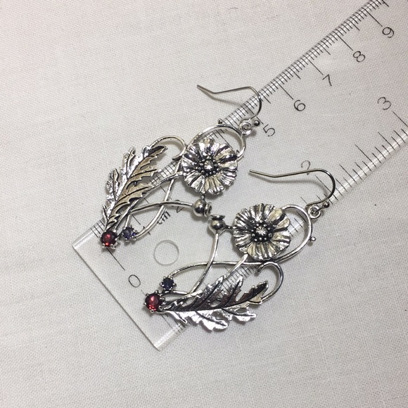 ๐50% OFF/3+...Antique Style Poppy Flower Dangle Earrings - Picture 7 of 10